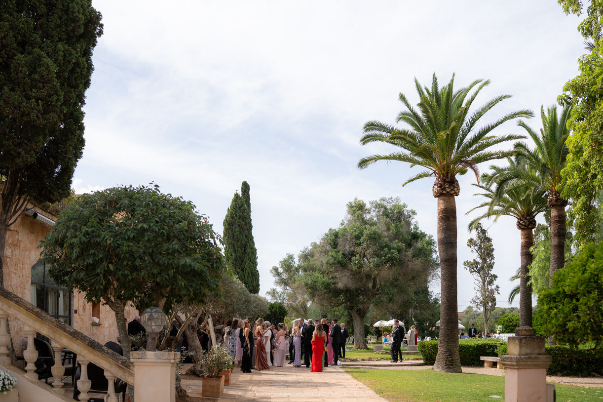 Reception garden Son Julia Mallorca wedding