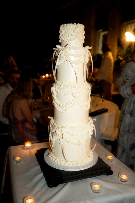 Wedding cake photographed during Tegernsee and Munich wedding.