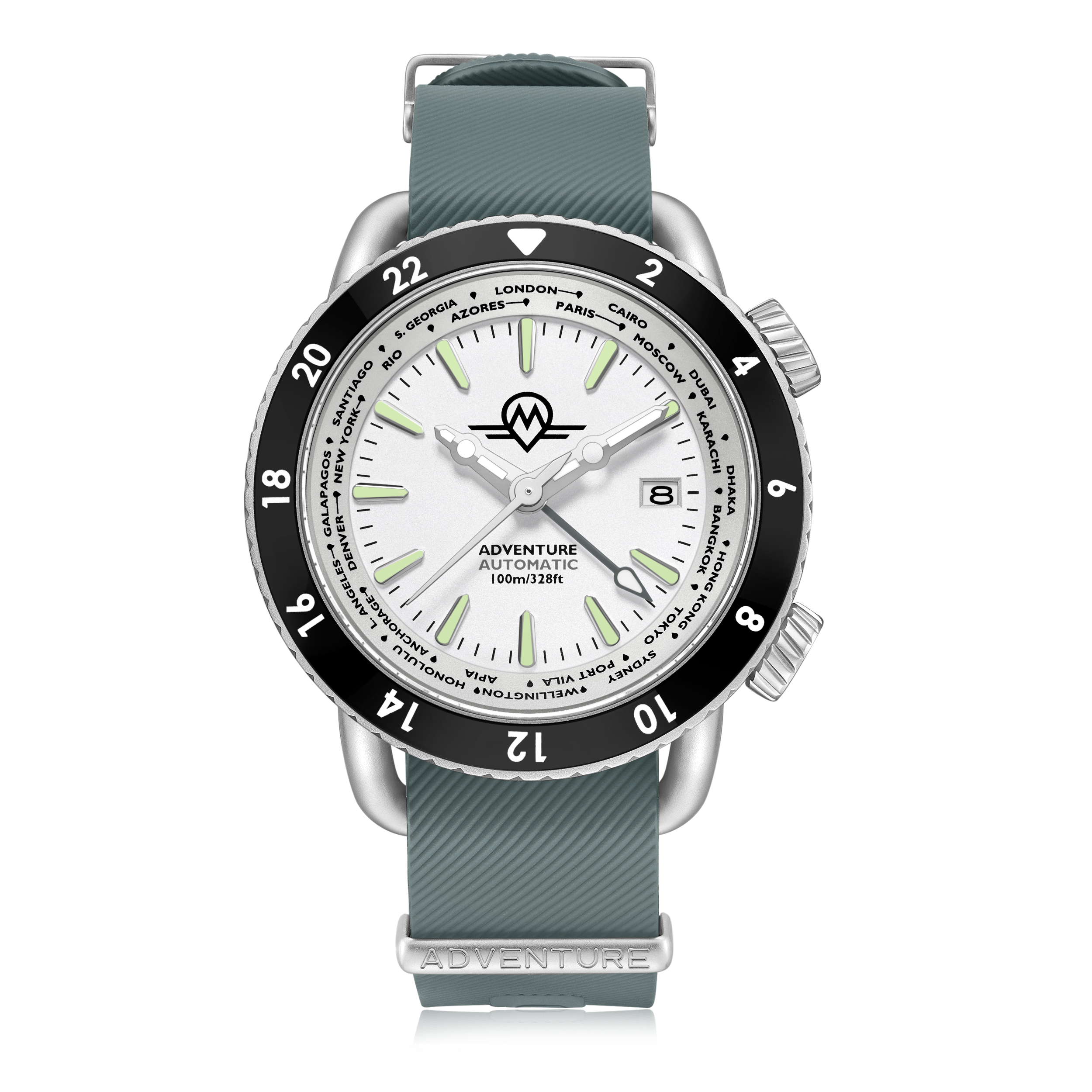 MA-6 ARCTIC WHITE rubber strap