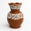 Thumbnail: Handcrafted Talavera Flower Vase | Brown & White Color