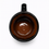 Thumbnail: Traditonal Mexican Talavera Halloween/Pumpkin Jarrito | Black Color 