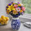 Thumbnail: Talavera Cobalt Blue Flower Vase • Lead Free • 8 x 5.5 in • “Cobalt Bloom Vase”