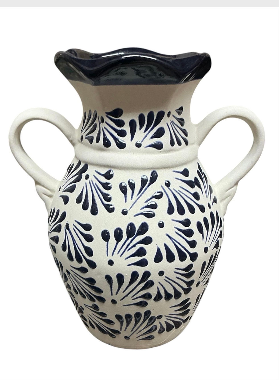 Thumbnail: Set of 6 | Handcrafted Cobalt Blue Talavera Flower Vase