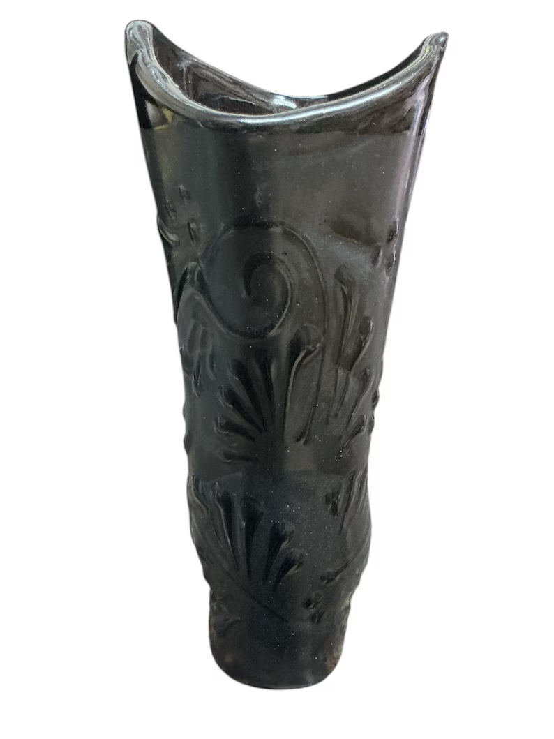 Thumbnail: Set Of 6 | Black Ceramic Cowboy Boot Flower Vases