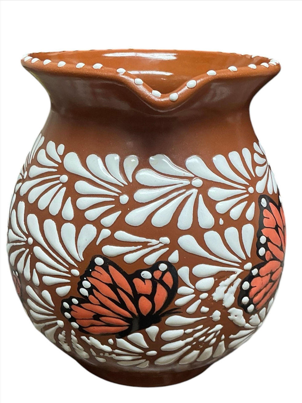 Thumbnail: Set Of 5 | Handcrafted Talavera Butterfly Pitcher & cup