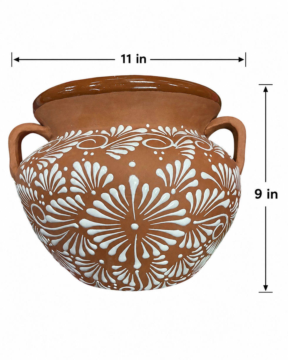 Thumbnail: Talavera Wall Planter Handmade Hanging Pot Decorative Floral Design Art