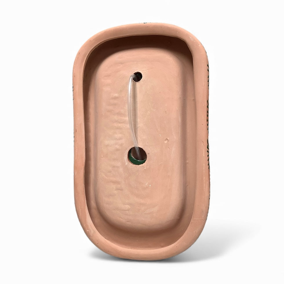 Thumbnail: Talavera Brown & Green Wall Mounted Water Fountain Lead Free  with electric pump