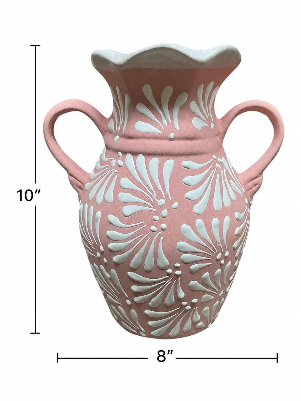Thumbnail: Set of 6 | Handcrafted Pink Talavera Flower Vase