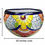 Thumbnail: Handmade Talavera Planter Bowl Colorful Floral Outdoor Garden Decor 