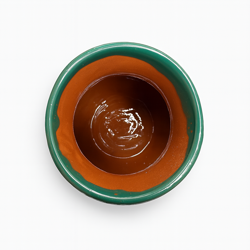 Thumbnail: Mexican Talavera Virgin Mary Flower Vase | Green & White Color 