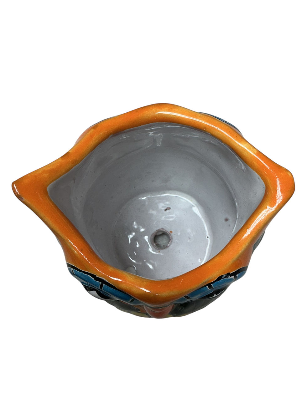 Thumbnail: Talavera Owl Planter | Hand Painted Decorative Accent | Orange Multi Color