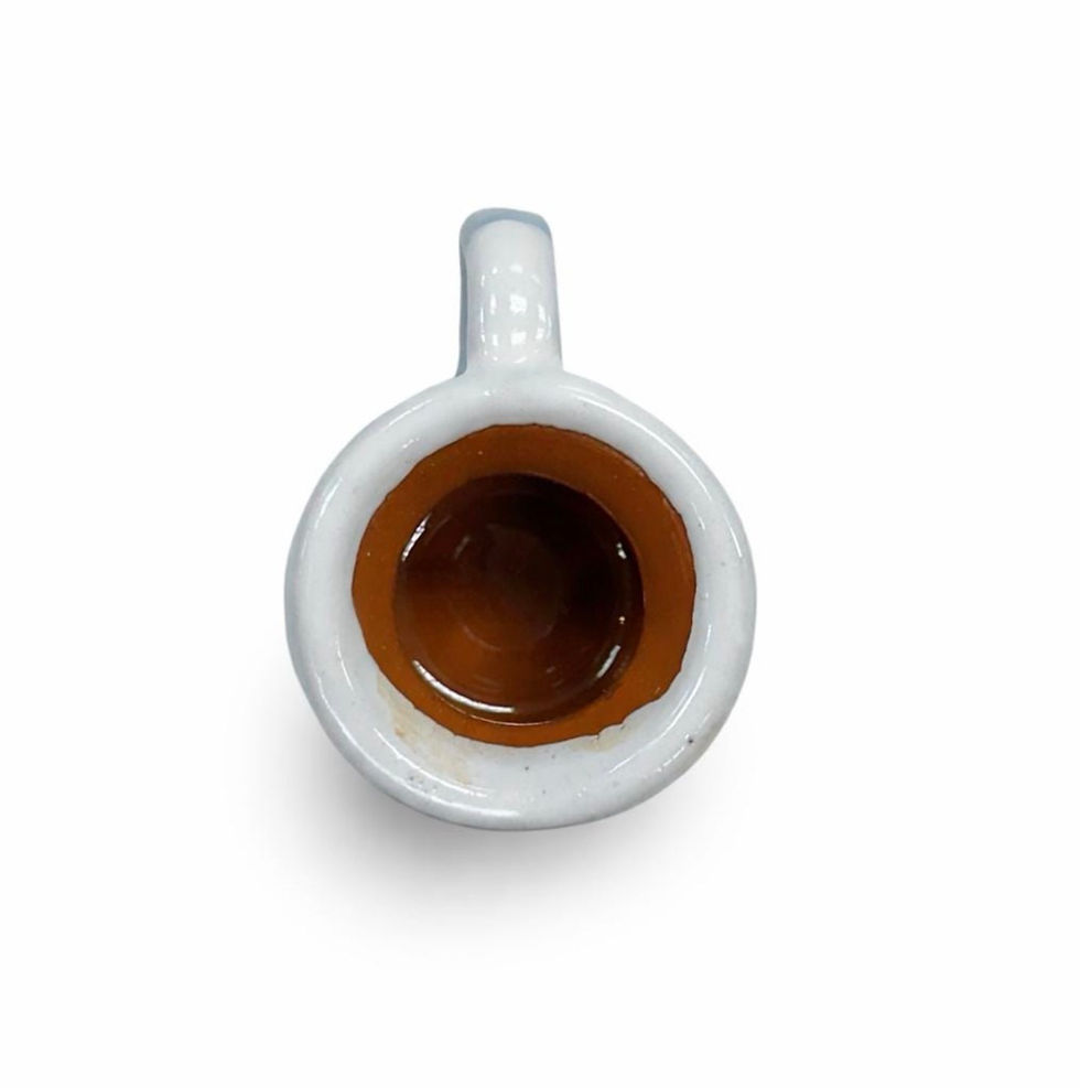 Thumbnail: Talavera Mini Jarrito Shot Glass (Set of 12) | Baby Blue & White | Lead Free