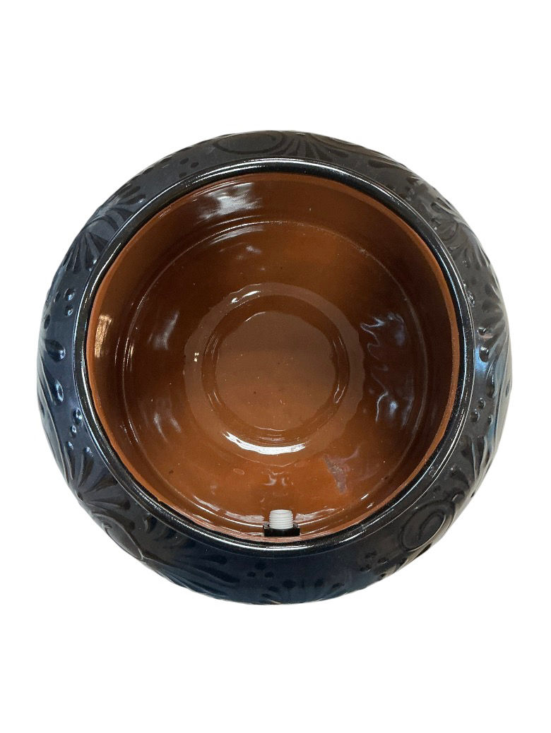 Thumbnail: Handcrafted Black Talavera Beverage Dispenser with Lid & Spigot