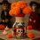 Thumbnail: Mexican Talavera Catrina Day Of The Dead Flower Vase | White & Orange Rim 