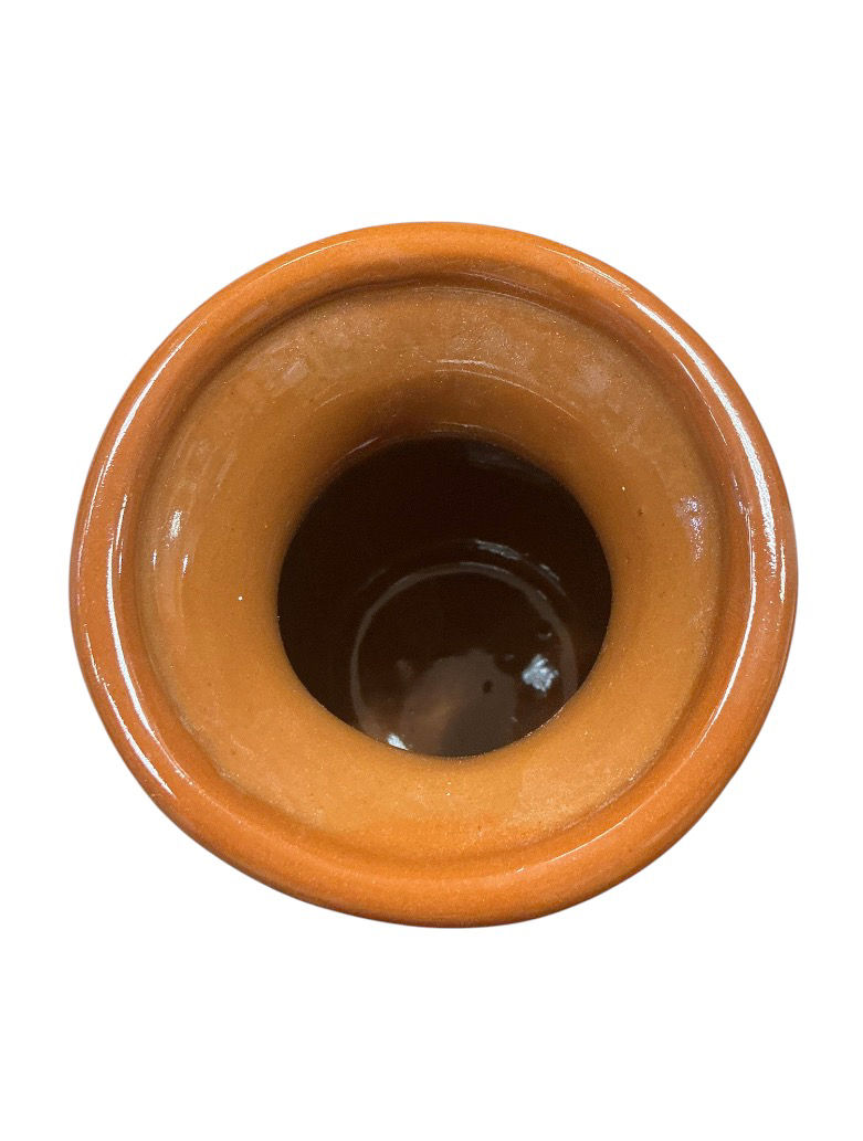 Thumbnail: Hand Painted Brown And White Flower Vase