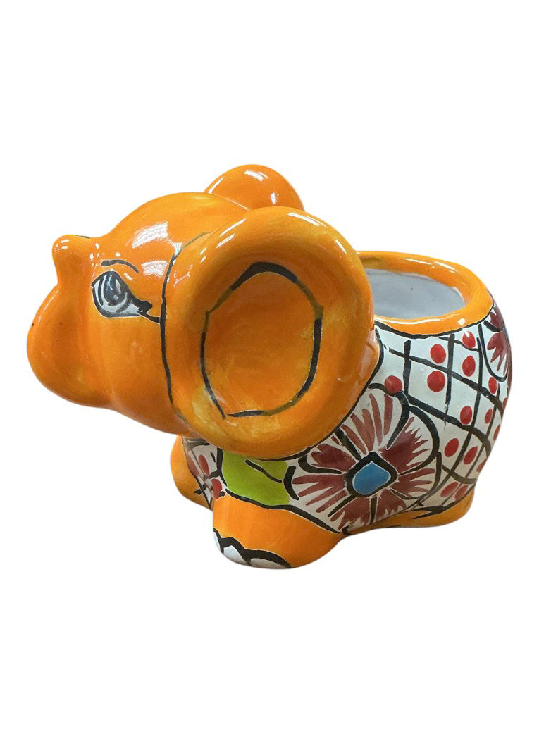 Thumbnail: Handcrafted Talavera Elephant Planter