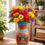 Thumbnail: Frida Inspired Talavera Flower Vase | Hand Painted Mexican Art Decor