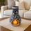 Thumbnail: Handmade Talavera Plumeado Mini Chimney | Cobalt Blue & White Color 