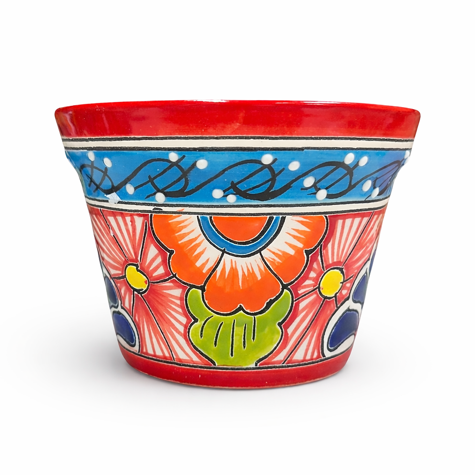 Thumbnail: Talavera Planter (Small Size) | Red Multicolor 