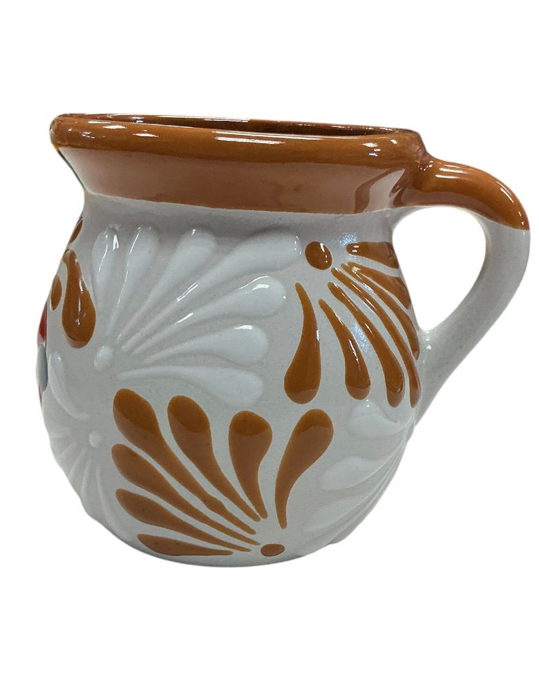 Thumbnail: Talavera Brown & White Heart Mouse Couple Handmade Mug