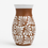 Thumbnail: Mexican Talavera Virgin Mary Flower Vase | Brown & White Color 