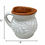 Thumbnail: Talavera White Floral Mug With Brown Interior Handmade Mexican Styles