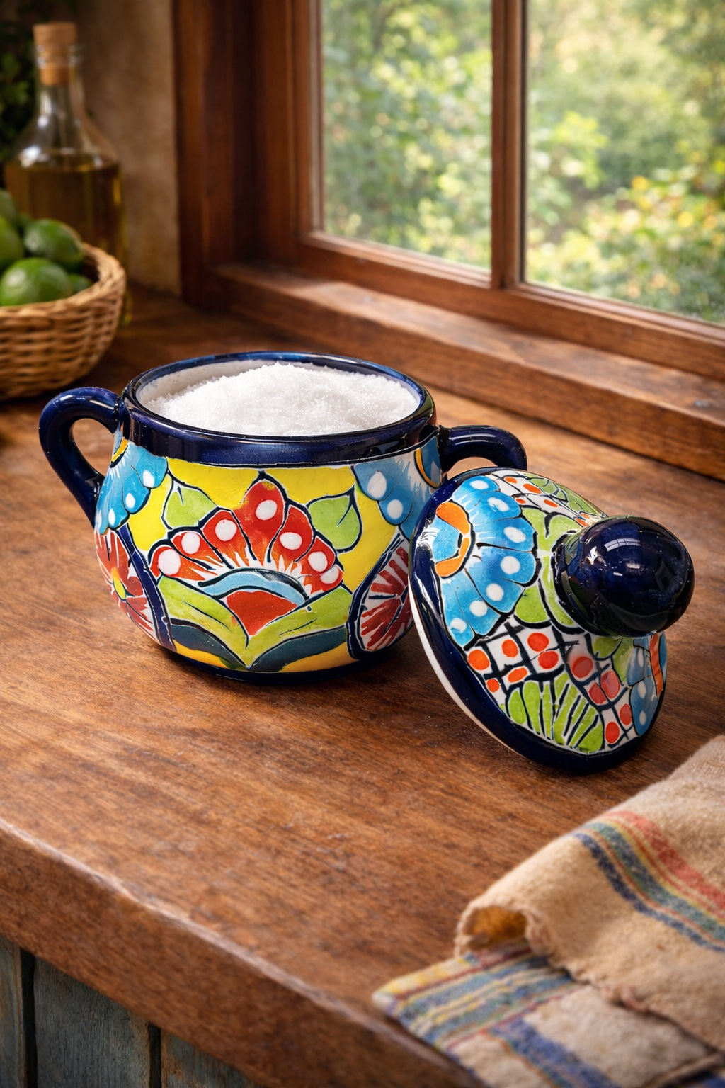 Mexican Talavera Sugar Tray | Multi Color