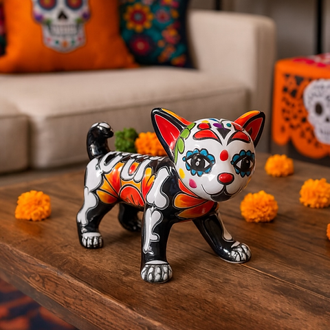 新品 オリバーガル ORANGE CHIC CHIHUAHUA Talavera Day of the Dead Chihuahua Figurine | Casa Artesanal