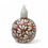 Thumbnail: Handmade 10oz Brown & White Embossed Ceramic Soap Dispenser