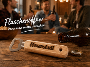 Flaschenöffner lasergraviert