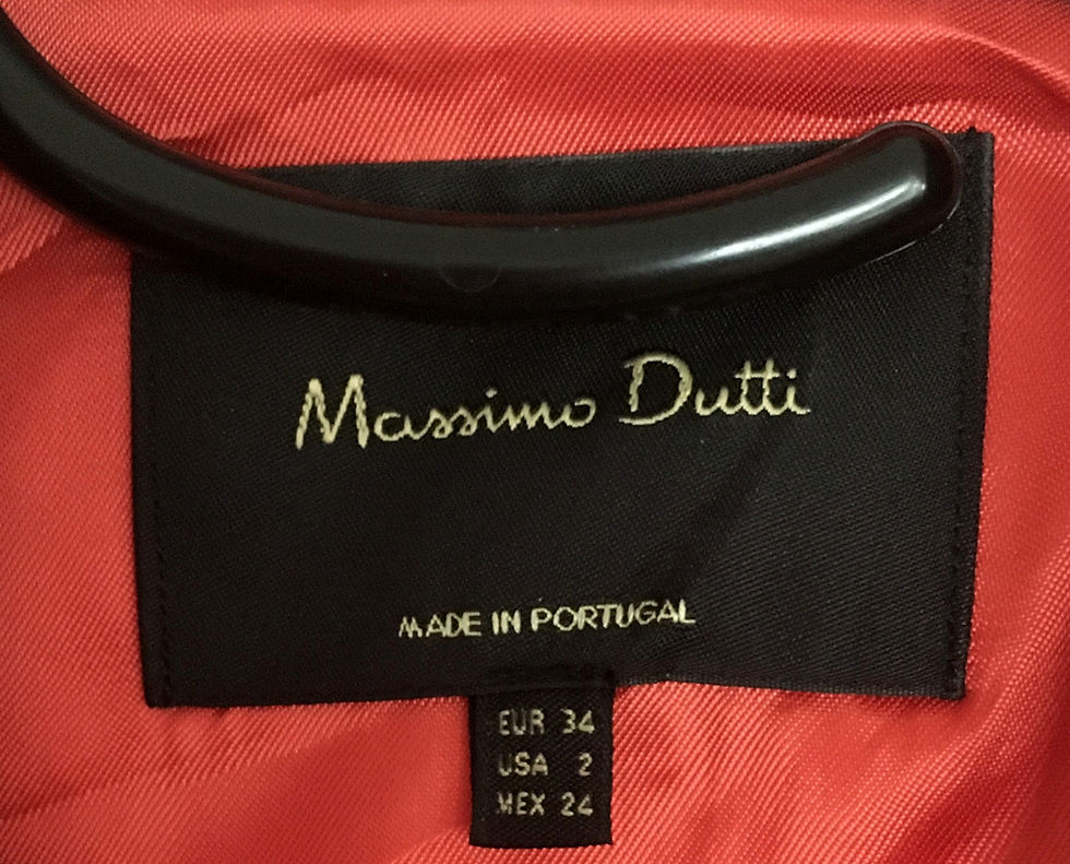 Thumbnail: MASSIMO DUTTI Dark Orange Blazer Jacket