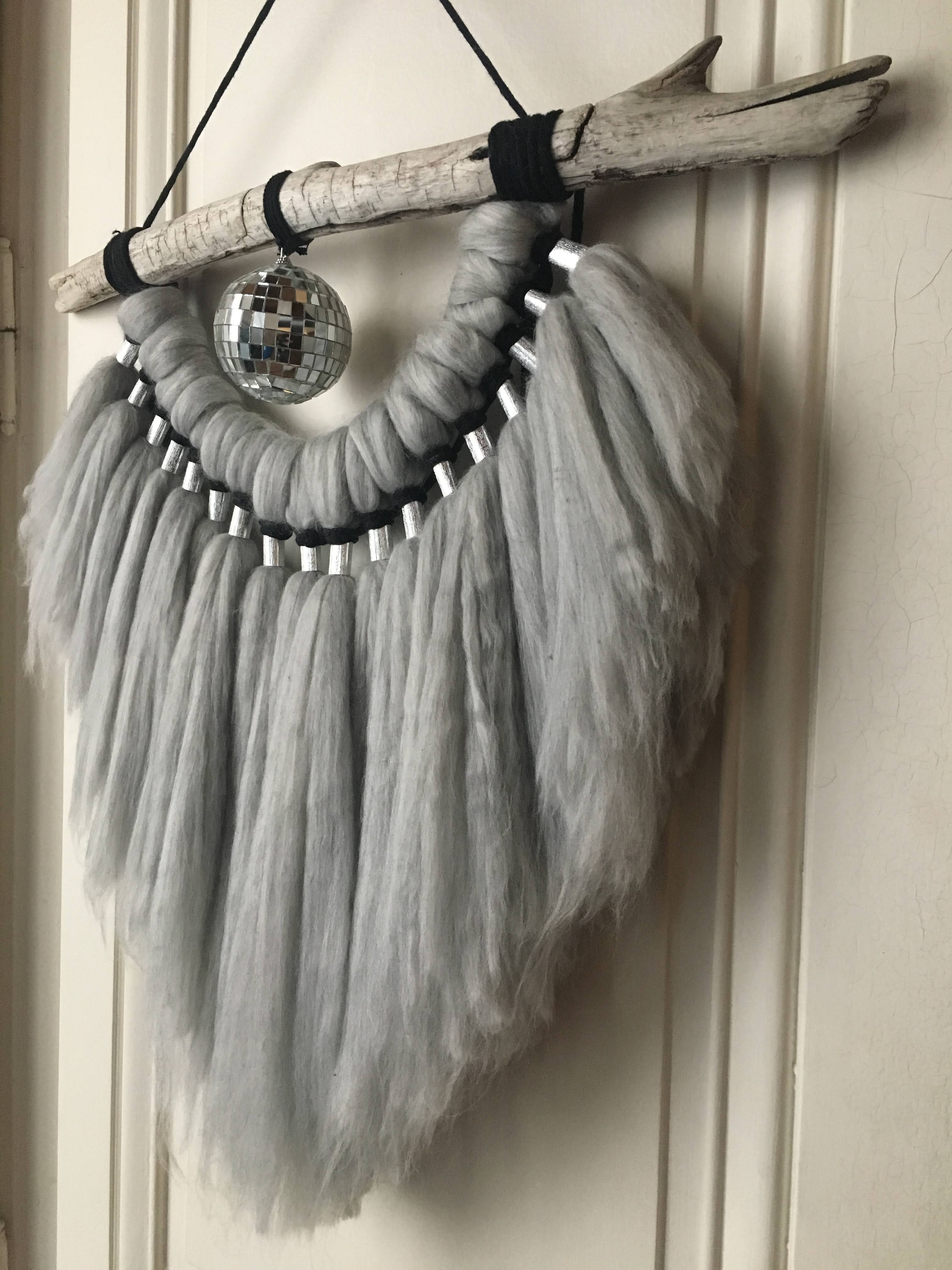 Décoration macramé GREY