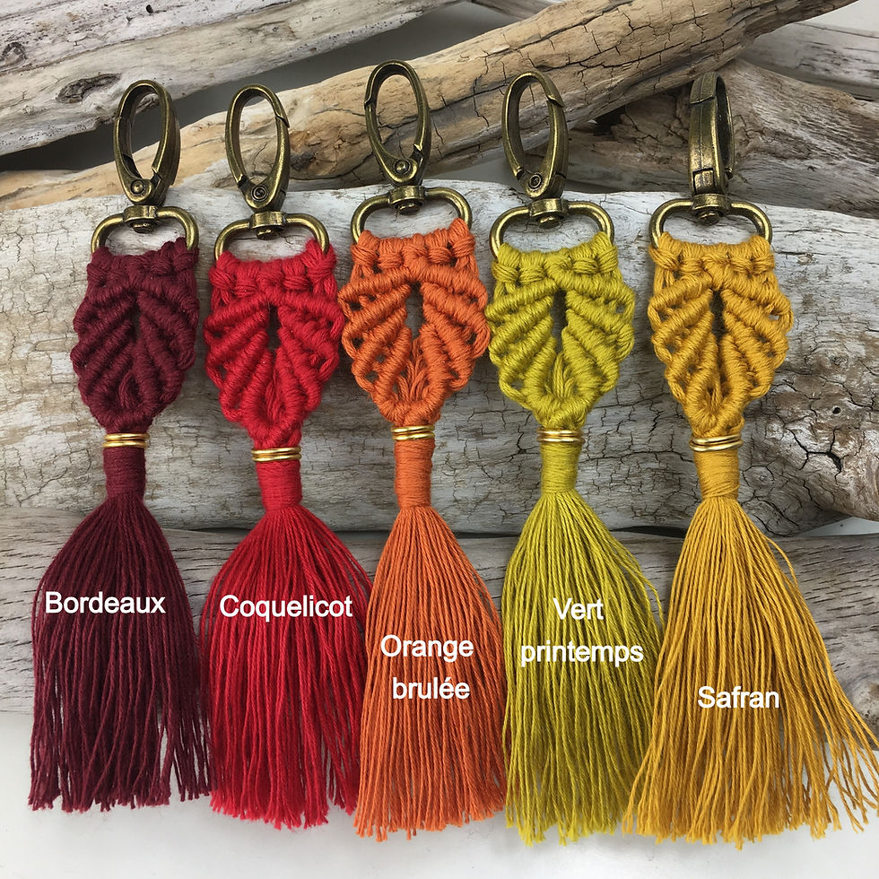 Miniature : Porte clés en macramé