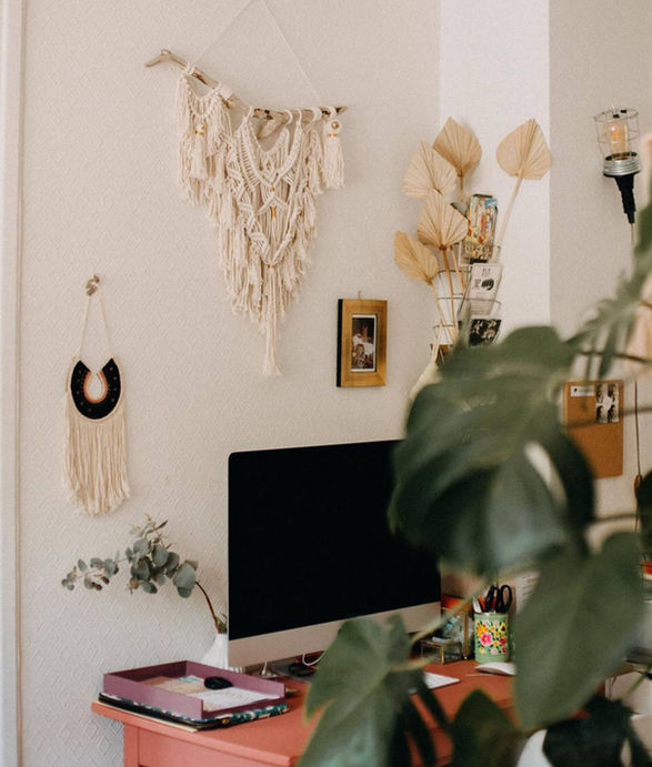 Macramé murale bohème