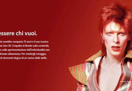Adobe celebra i 50 anni di Ziggy Stardust: kit ispirato a Bowie