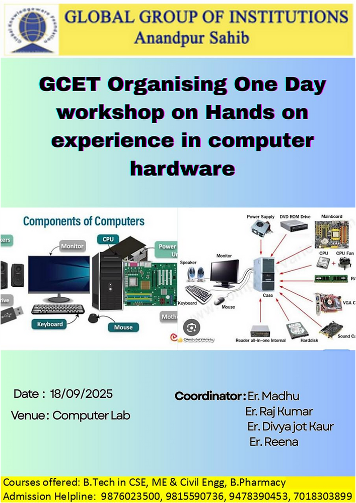 Report on one day workshop on 
