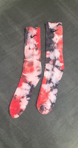 black nike tie dye socks