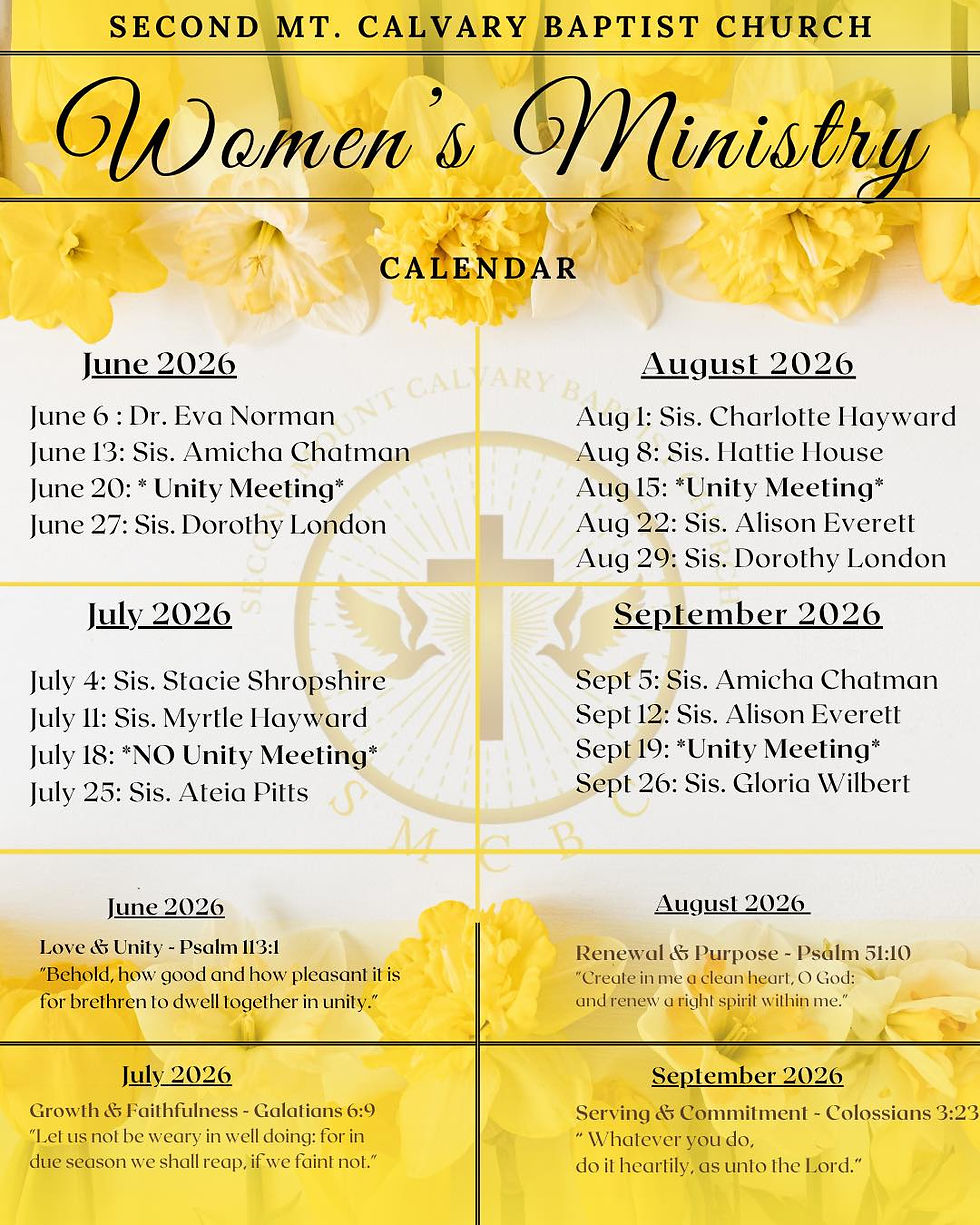 Women's Ministry - Unity Meeting