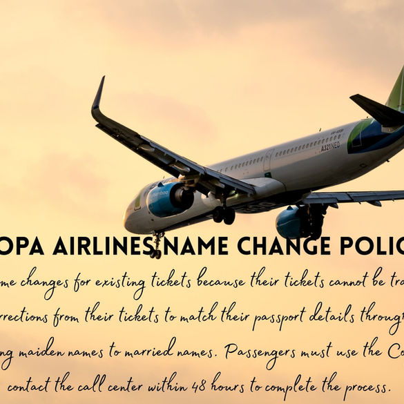 Copa Airlines Name Change Policy: Time Limits, Charges & Required Documents