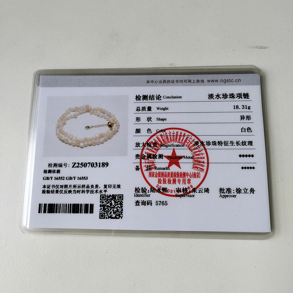 Thumbnail: Real Natural Baroque Freshwater Pearl Choker Necklace for Women Girl Gift Popula