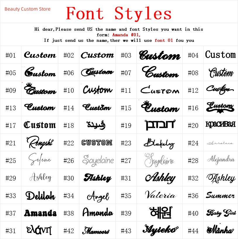 Thumbnail: Custom Name Necklace for Women Personalised Cursive Letter Pendant Stainless Ste