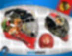 54- Custom Designed Goalie Mask Wraps -