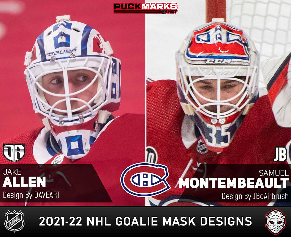 Canadiens-NHL Goalie Mask Design 2021-22 Art History