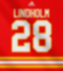 Elias Lindholm #28 Calgary Flames Jersey