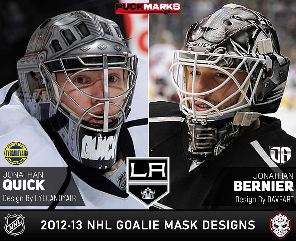 Kings-NHL Goalie Mask Design 2012-13 Art History