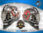 44- Custom Designed Goalie Mask Wraps -
