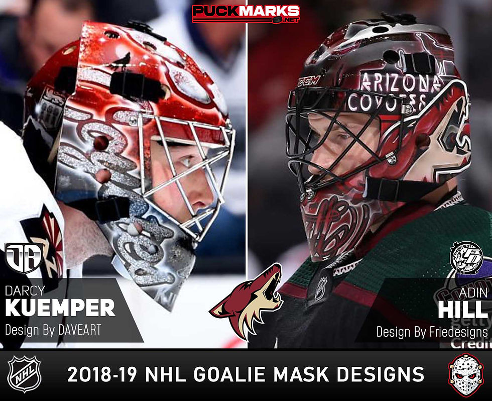 Coyotes-NHL Goalie Mask Design 2018-19 Art History