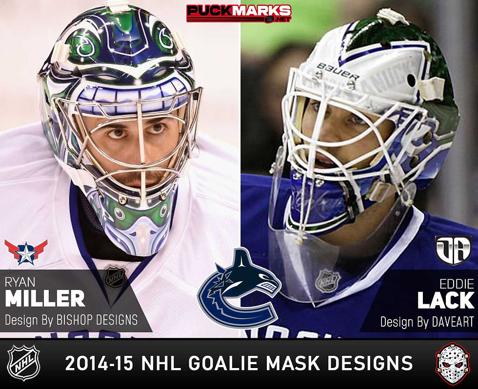 Canucks-NHL Goalie Mask Design 2014-15 Art History