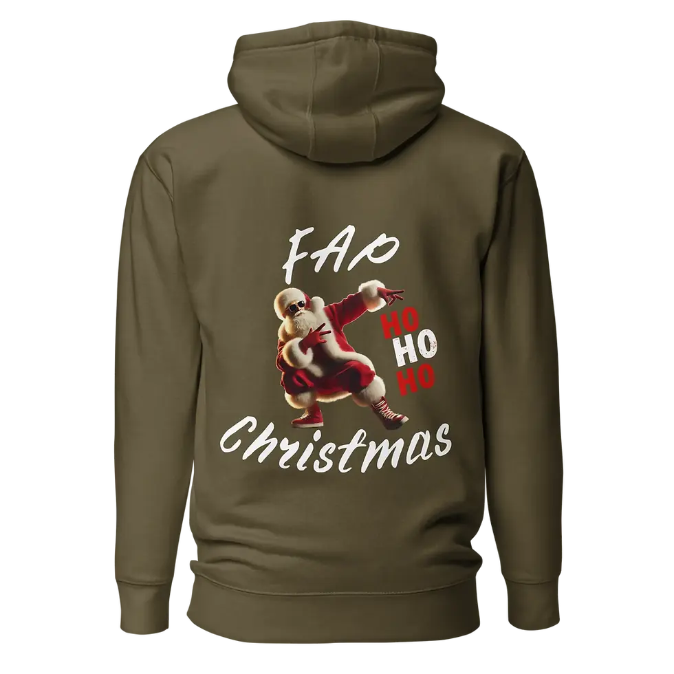 Miniature : FAP Ho Ho Ho - White - Sweat à capuche unisexe coton