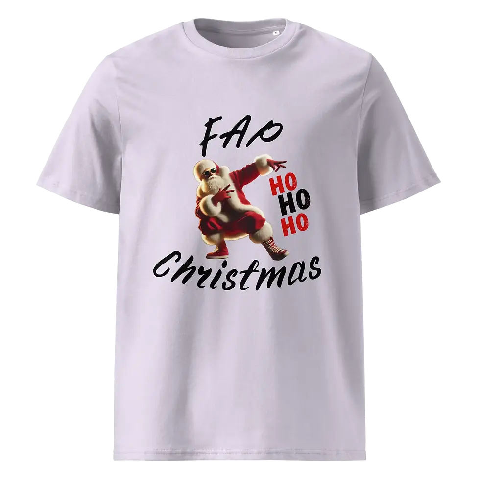 Miniature : FAP Ho Ho Ho - Black - T-shirt unisexe coton biologique